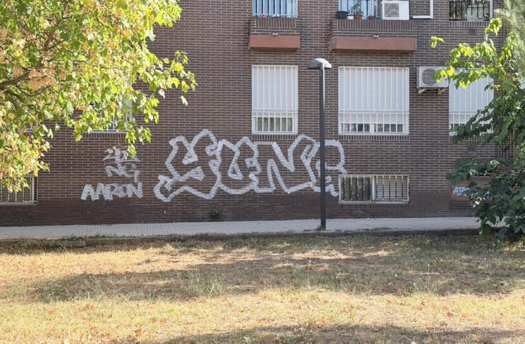 Denunciados dos individuos por realizar grafitis tras ser sorprendidos ‘in fraganti’ en Sanse