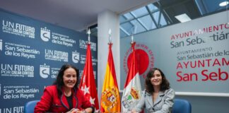 La presidenta de la Comunidad de Madrid, Isabel DĆaz Ayuso, visita San SebastiĆ”n de los Reyes