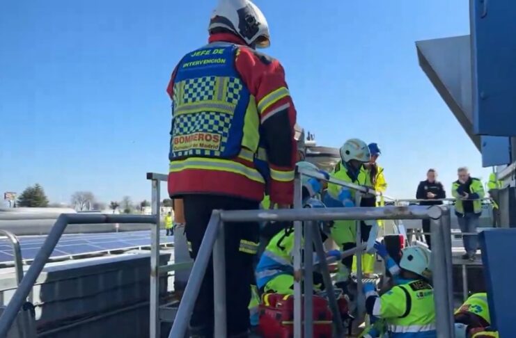 Herido grave un trabajador tras caer desde una azotea en un edificio comercial de San Sebastián de los Reyes