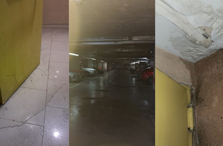 Más Madrid Sanse exige una reparación inmediata del parking de Plaza del Tejar por filtraciones y humedades